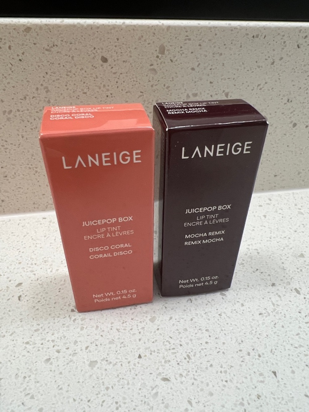 LANEIGE Juicepop Box Lip Tint Duo — Disco Coral & Mocha Remix